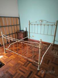 STRUTTURA LETTO MATRIMONIALE IN FERRO BATTUTO 