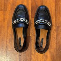 mocassini donna neri n. 38 stradivarius