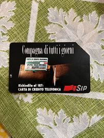 Scheda telefonica SIP “ compagna di tutti i giorni