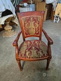 8 Sedie a poltrona stile Luigi XIV