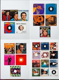 Collezione 70+ Dischi Vinile 45 Giri Anni '60/'70