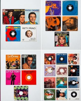 Collezione 70+ Dischi Vinile 45 Giri Anni '60/'70