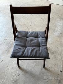 40 Sedie marroni apri e chiudi con cuscino