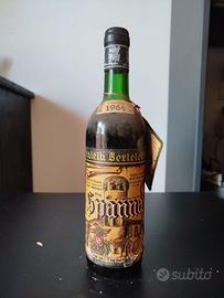 Bottiglia di vino Spanna 1964