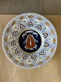Piatto dipinto a mano ceramica di Faenza