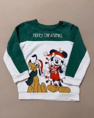 Micky Mouse 2-3 anni |98 Pullover Natale topolino