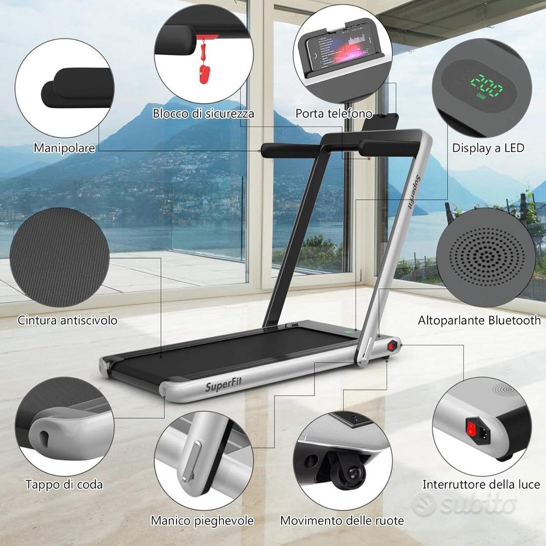 Cinta De Correr Inclinada Para El Hogar Y La Oficina, Caminadora Con Inclinación, Cintas De Correr Debajo Del Escritorio Con 2.5 HP Silenciosa, Sin Escobillas, Capacidad De 265 Libras