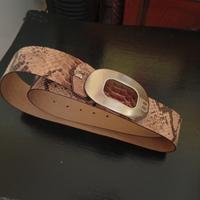 cintura in pelle pitone donna 