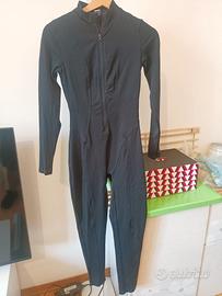 TUTA MODELLANTE “POPILUSH” NERA, COLLO ALTO