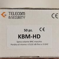 Pacco 50 pezzi connettori spina volante BNC HD