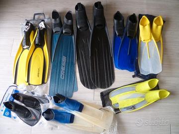 Pinne per pesca sub apnea snorkeling nuoto