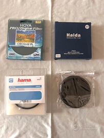 Kit filtri 77mm (ND1000, Polarizzatore, UV) e tapp