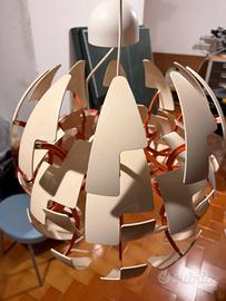 Lampadario Ikea PS2014 Bianco/Arancione