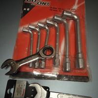 Set chiavi a pipa e cricchetto 