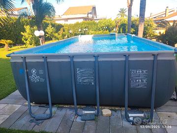 Intex piscina rettangolare ultra xtr frame 