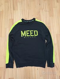 Felpa MEED MILANO Girocollo Nero & Verde  taglia M