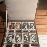 Set 8 vasetti cloisonné - fasi della produzione