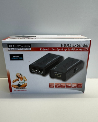 Extender HDMI 60m via UTP Ethernet KN-HDMIREP20