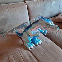 Robot  alive drago blu con suoni e si muove