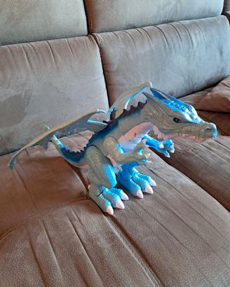 Robot  alive drago blu con suoni e si muove