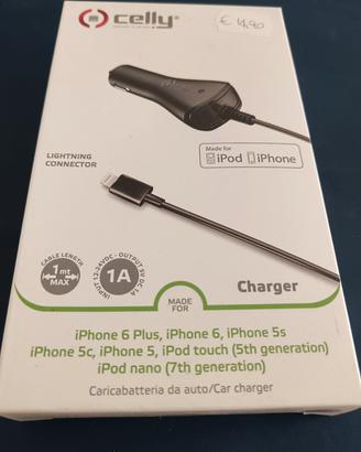 caricatore auto per iPhone 