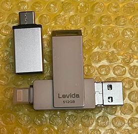 Chiavetta usb 512gb iPhone 4x1 argento