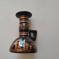Portacandele vintage 24k oro stile greco