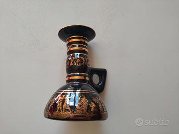 Portacandele vintage 24k oro stile greco