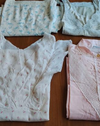 camicie da notte e sottoveste  anni 60.