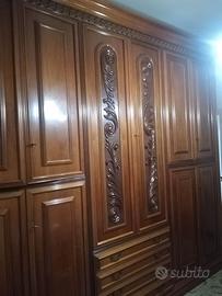 Camera da letto in legno massello