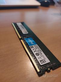 8GB RAM - Crucial dimm ddr4