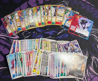 Lotto 128 Carte One Piece OP-10 Dressrosa + EB-01