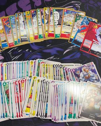 Lotto 128 Carte One Piece OP-10 Dressrosa + EB-01