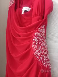 vestito rosso  come nuovo