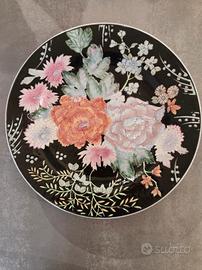 Piatto decorativo cinese nero 