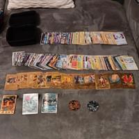 set pokemon 206 carte+2 medaglioni+portacarte ecc