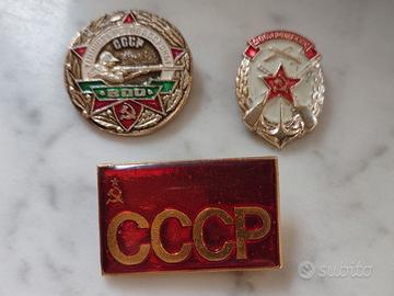 Lotto 3 Spille Militaria CCCP URSS Stato