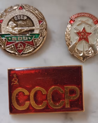 Lotto 3 Spille Militaria CCCP URSS Stato