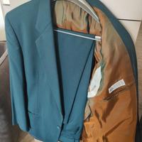 Abito da uomo tg.48  in fresco lana, blu petrolio