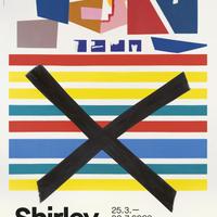 Poster arte americana mostra Shirley Jaffe