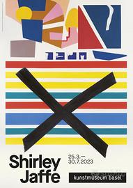 Poster arte americana mostra Shirley Jaffe