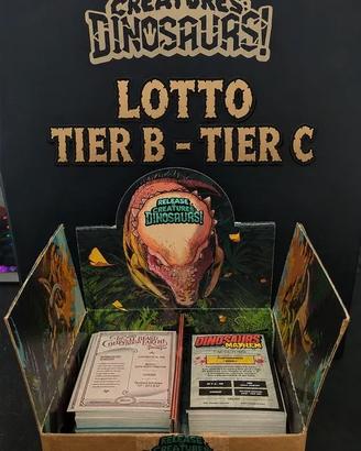 Lotto 80 carte Dinosaurs Tier B e Tier C
