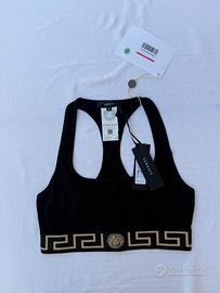 Versace top nero Greca e Medusa taglia 2