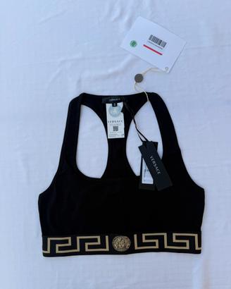 Versace top nero Greca e Medusa taglia 2