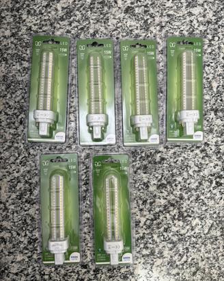 Lampadina LED 15 W luce fredda 6000 K G24d-3 2 Pin