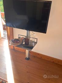 Piantana porta tv con mensole