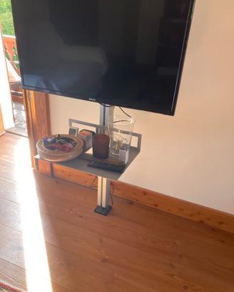 Piantana porta tv con mensole