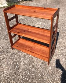 Scaffale in legno a 3 ripiani