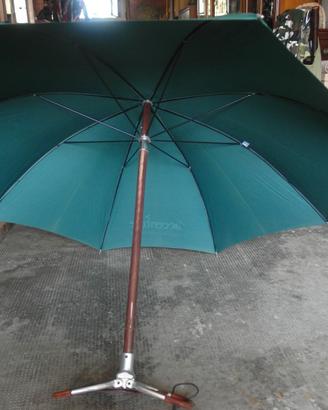 Bastone Ombrello con seduta in pelle
