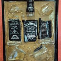 Quadro con bottiglia rotta Jack Daniel's